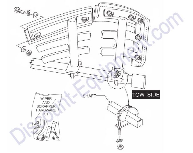 Tow Side Paddle Assembly